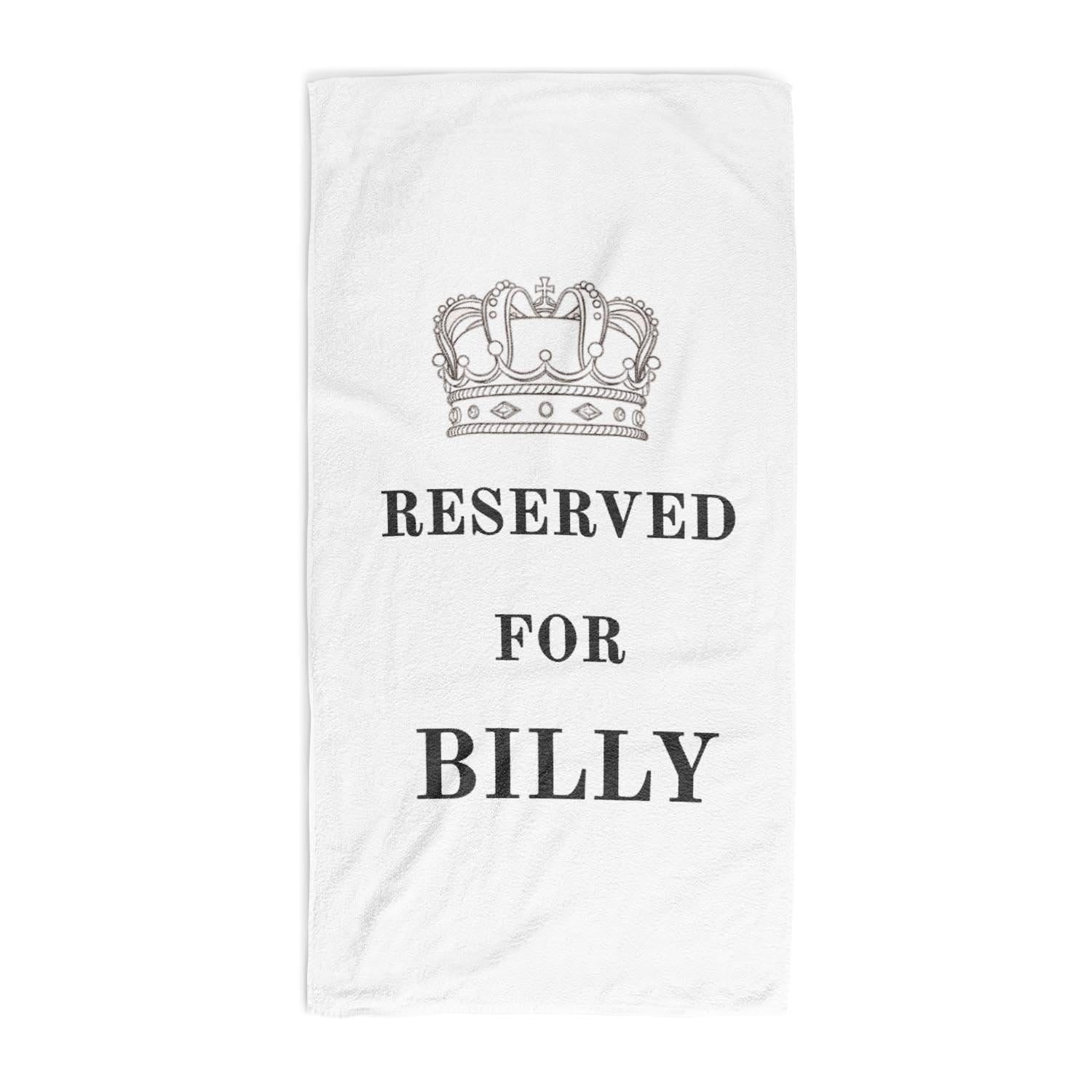 Reserved For King Personalised Towel